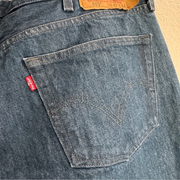 Levis 501 Vintage Denim Jeans Size 42X34 - Picture 5 of 11